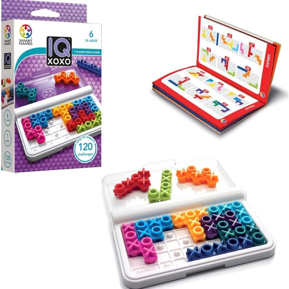 Smart Games IQ XOXO - Brain Teasing Puzzle Game 120 Challenges New Sealed Age 6+